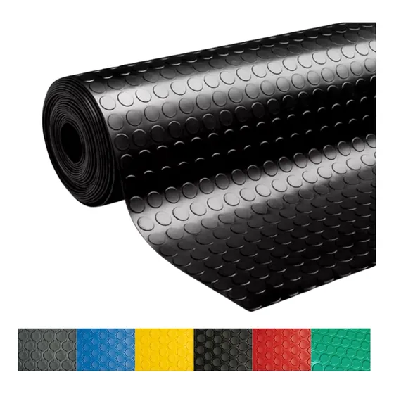 Pvc Grueso Antiderrapante Para Gimnasio Uso Rudo 2.10mx5m