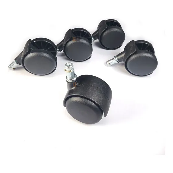 Rodizio 5 Unidade Pp Comum Para Cadeira Escritório Secr 50mm Cor Das Rodas Preto