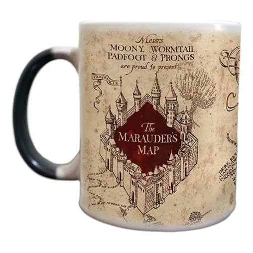 Taza Mágica Mapa Merodeador Harry Potter