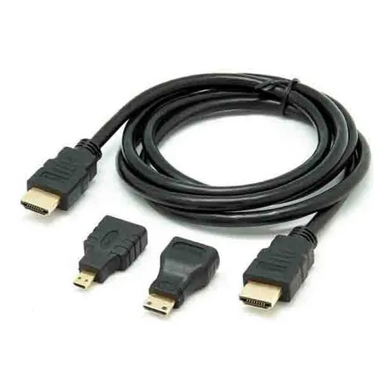 Cable Hdmi 3 In 1 Hdmi A Mini/micro Hdmi Full Hd 1080p 1.5mt