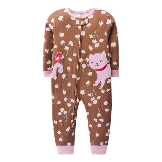Ropa De Bebe - Pijamas Sin Pies Para Bebes Niña 100% Algodon