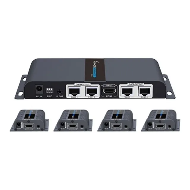 Saxxon Lkv714pro Extensor Hdmi 4 Puertos Cat6 1080p 40mts