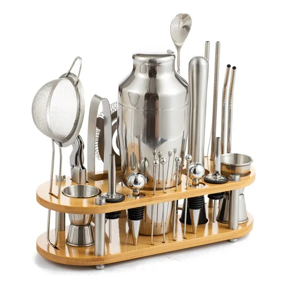 Kit Coctelería Bar Profesional 23 Piezas Cocktail Cócteles