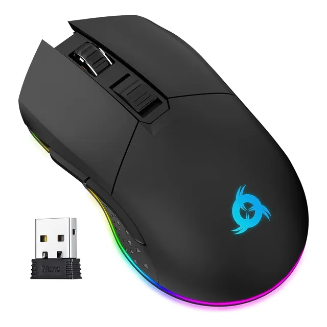 Ratón Inalámbrico Gaming Klim Blaze Rgb Sensor Preciso