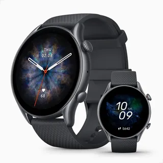 Smartwatch Amazfit New Gtr 4 New Tela De 1.45 Com Pulseira De Silicone Cor Preto Y Caixa Color Prateado Smartwatch Amazfit New Gtr 4 New Tela De 1.45 Com Pulseira De Silicone Cor Preto Y Caixa Color Prateado
