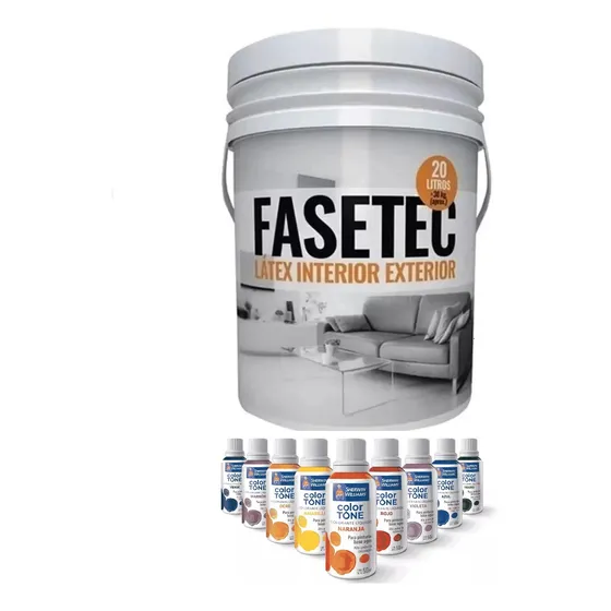 Latex Color Interior Exterior Fasetec Polacrin X 20 Litros