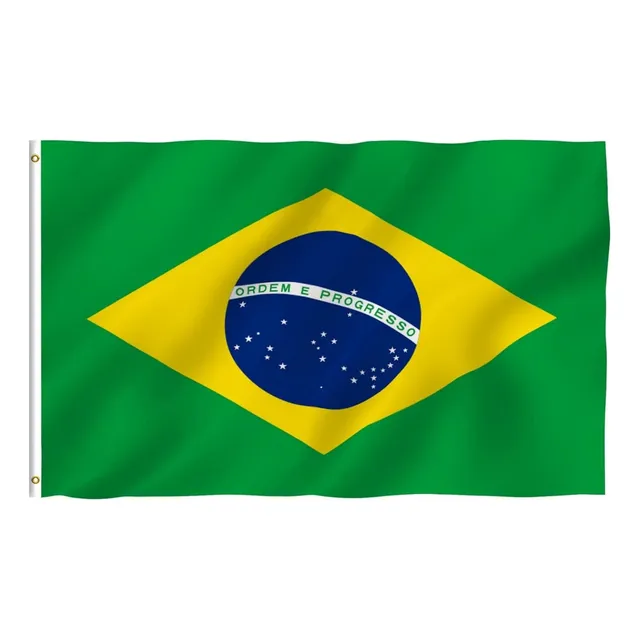 Bandera De Brasil Publicitarias Cristiana Bolivia 150* X90cm
