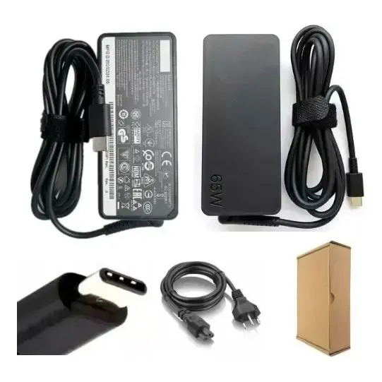 Fonte Carregador Para Notebook Lenovo Thinkpad E14 Gen 2 65w
