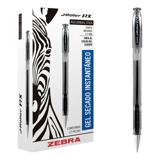 Bolígrafo J-rollerball Stick Medio Zebra Caja Con 12 Piezas Bolígrafo J-rollerball Stick Medio Zebra Caja Con 12 Piezas