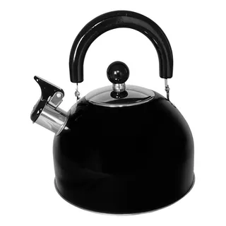 Chaleira Em Inox Preta Com Apito Mimo Style Aj10180 3547 Cor Preto Chaleira Em Inox Preta Com Apito Mimo Style Aj10180 3547 Cor Preto