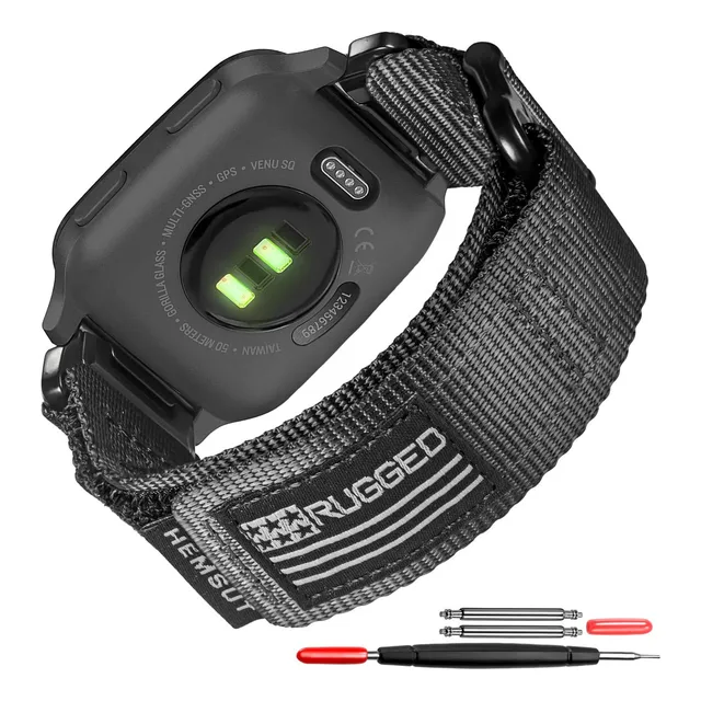 Malla Nailon Negra Para Garmin Venu/sq/sq 2/sq Music/2 Plus