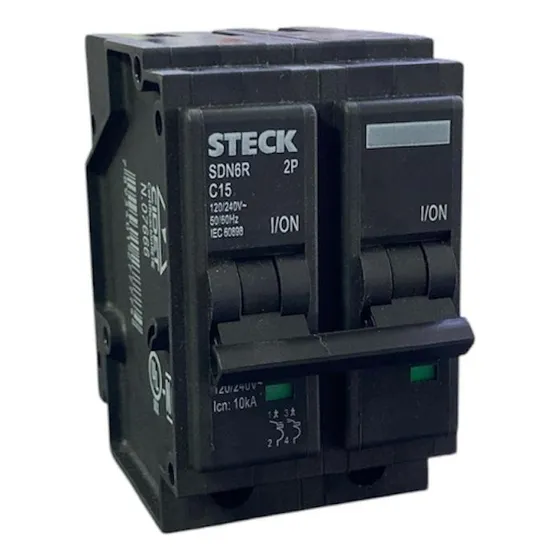 Breaker Empotrable Hqp Steck-schneider Sdn6 Serie R 2x15