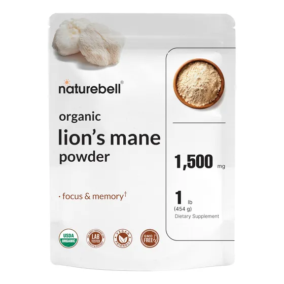 Suplemento Naturebell Organic Lions Mane Powder 1.5 G 1 Libr