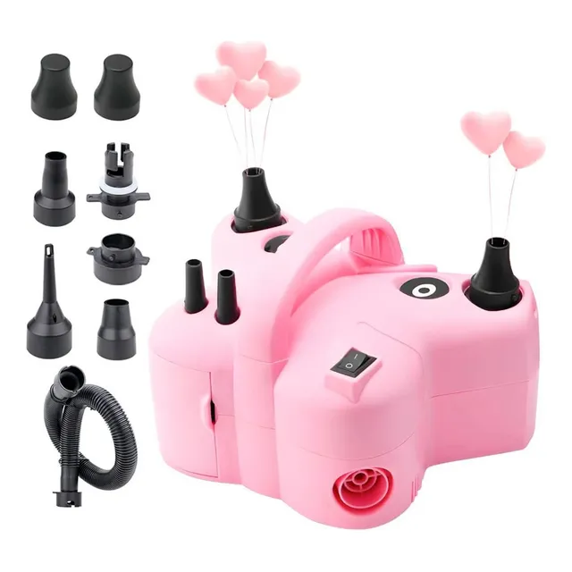 Maquina Inflar Globos Multifuncional Electrica Desinflador ® Color Rosa Mariposa