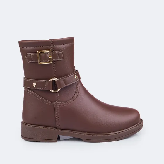 Bota Infantil Cano Curto Fivelas Pampili