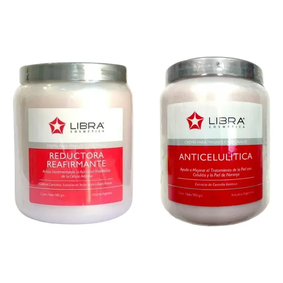 Libra Crema Masajes Corporal Anticelulitis + Reductora 1k