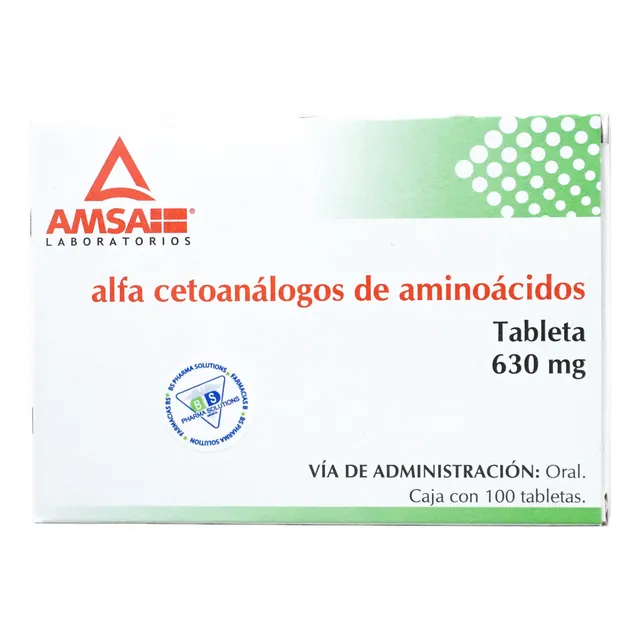 Alfa Cetoanálogos De Aminoácidos 630mg C/100 Tabs Amsa