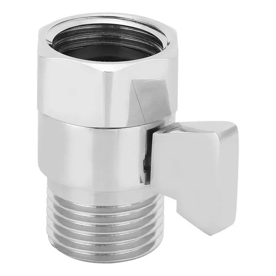Válvula De Cierre Válvula De Cabezal De Ducha De Latón Con Palanca De Manija G1 / 2in Válvula De Control De Flujo De Agua Regulador De Flujo Para Cabezal De Ducha De Mano, Rociador De Bidé
