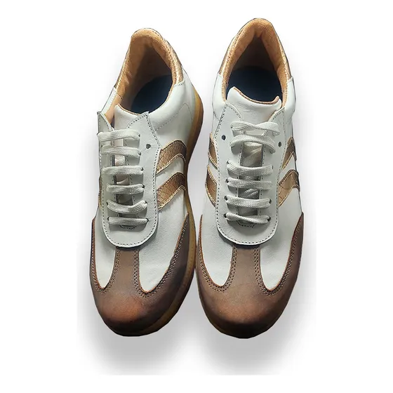 Zapatillas Mujer Urbanas Livianas Cuero Reyza Comodas