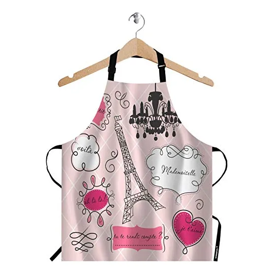 Delantal Wondertify Doodle Frames En Estilo Francés, Paris G