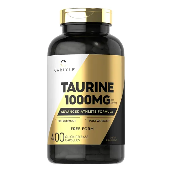 Suplemento Carlyle Taurine, Cápsulas De 1000 Mg, 400 Unidade