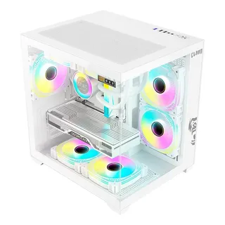 Gabinete Gamer Mid Tower Placa MĂŁe Micro Atx / Itx Branco Gabinete Gamer Mid Tower Placa MĂŁe Micro Atx / Itx Branco