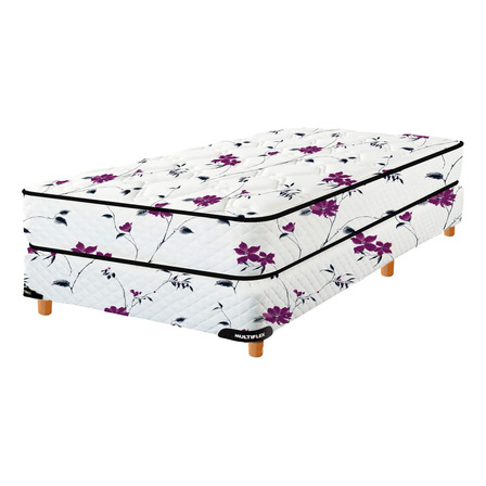Sommier Y Colchón Multiflex 2 Plazas Espuma Color Blanco Sommier Y Colchón Multiflex 2 Plazas Espuma Color Blanco