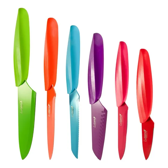 Lutema Cuchillos De Acero Inoxidable Con Su Estuche 12 Pzs