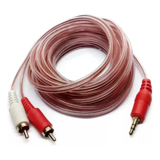 Cable Discman 2 Plug Rca X 1 Plug 3.5 12mt