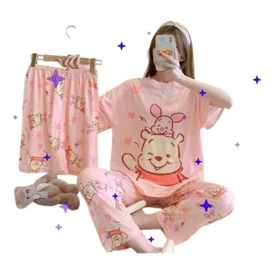 Pijamas Para Damas 3 En 1 Versión Koreana