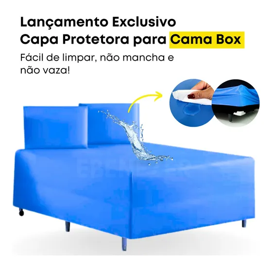 Lençol Impermeável Capa Luva Box Conjugado Silencioso Casal Silencioso E Macio