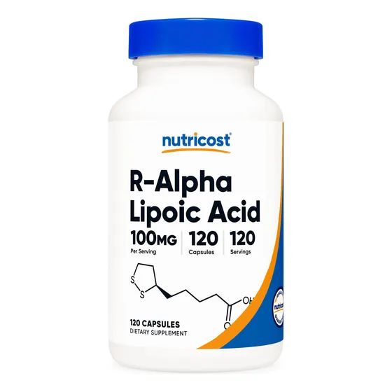 Suplemento Nutricost De Ácido R-alfa Lipoico 100 Mg 120 Cáps