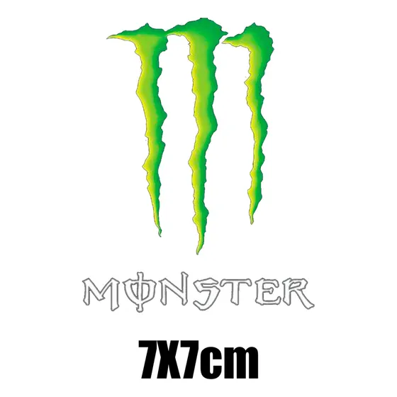 Cm- Calcomania Sticker Moto - Auto Monster