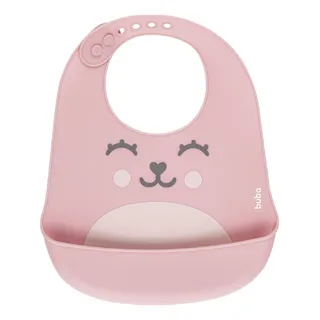 Babador Em Silicone Com Pega-migalhas Rosa Gumy Buba Babador Em Silicone Com Pega-migalhas Rosa Gumy Buba
