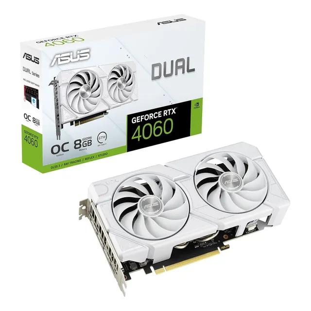 Asus Dual Geforce Rtx 4060 Evo White Oc Edition 8gb Gddr...