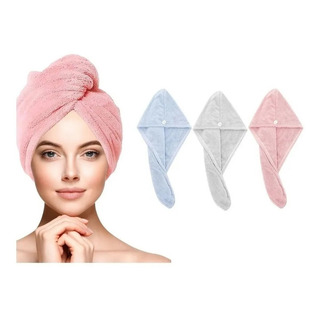 Toalla Microfibra De Rápido Secado Para Cabello Baño Ducha Toalla Microfibra De Rápido Secado Para Cabello Baño Ducha