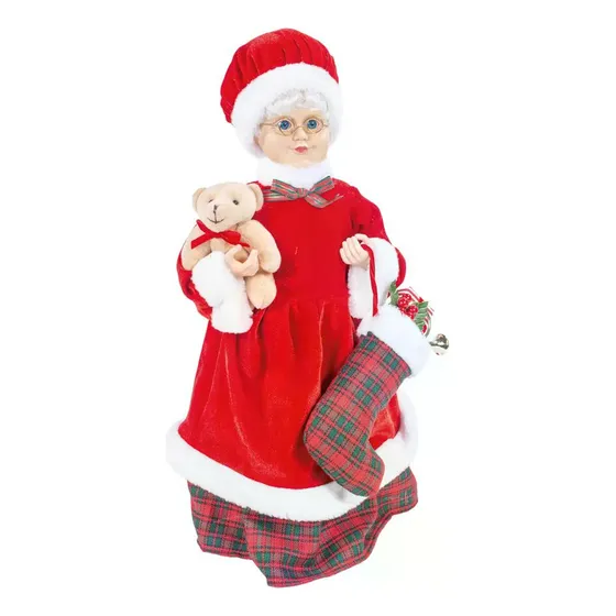 Boneca Mamae Noel C/urso E Bota Clr 46cm