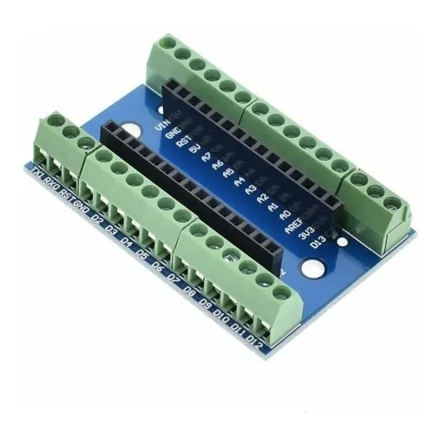 Placa Borne Terminal Adaptador Compativel Arduino Nano V3