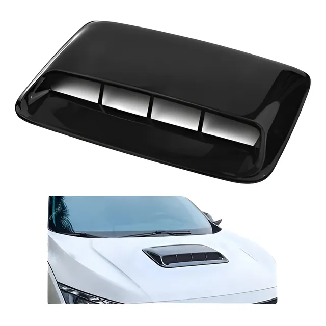Toma De Aire Para Capot Auto Tuning Universal Negro Brillant