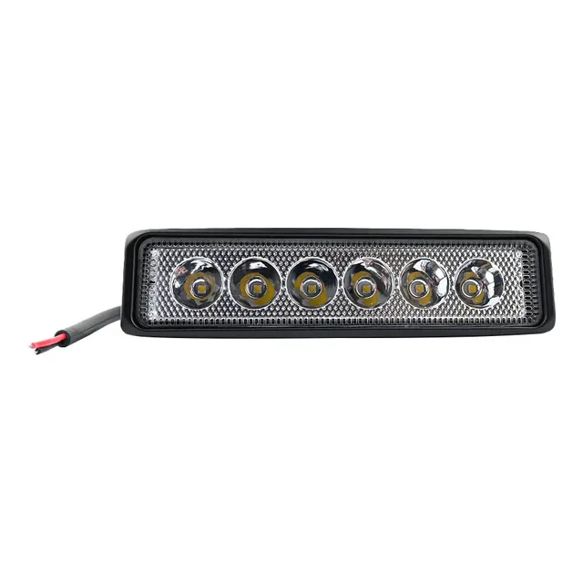 Faro Caminero Auto Camioneta. Rectangular. 6led 150mm