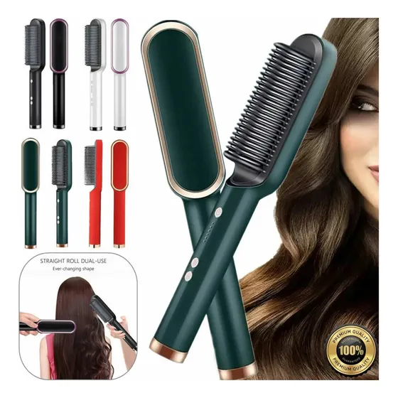 Cepillo O Peine Alisador De Cabello Eléctrico 110v-220v 45w
