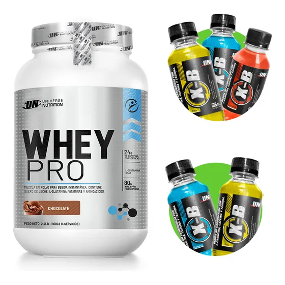 Whey Pro 1.1kg Proteína Un Chocolate + Regalos 