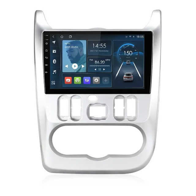 Isudar Radio Carro 1+32g Android Para Renault Logan 1 Lada