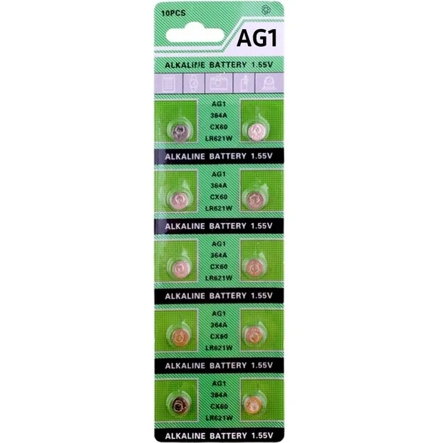 Pila Bateria Ag1 364a Cx60 Lr621 Lr621w Pack Blister X10 ®