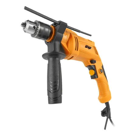 Parafusadeira E Furadeira De Impacto 3/8 700w Com Empunhadura Auxiliar Amarela E Preta