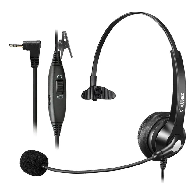 Callez 2.5mm Teléfono Auricular Con Noise Cancelación H8jlr