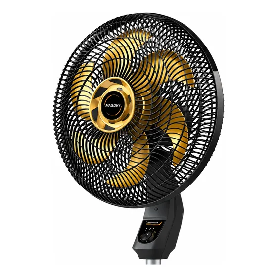 Ventilador Mallory Coluna Chronos Dourado - 220v