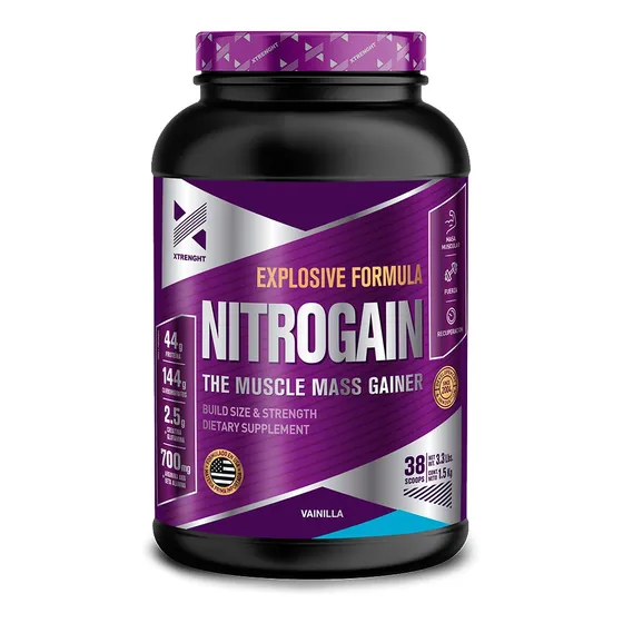 Xtrenght Nitrogain Ganador De Peso 1,5 Kg Con Oxido Nitrico 