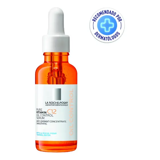 Serum Pure Vitamin C12 Oil Control 30ml La Roche-posay Todo Tipo De Piel Noche