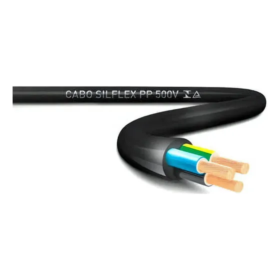 Cabo Pp 3x0,75mm 3 Condutores (3 Vias) Preto Sil 100 Metros